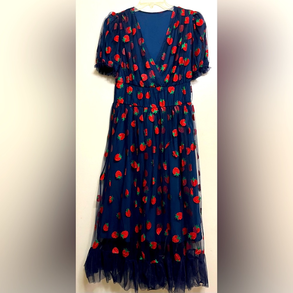 Retro Stage Strawberry Dress